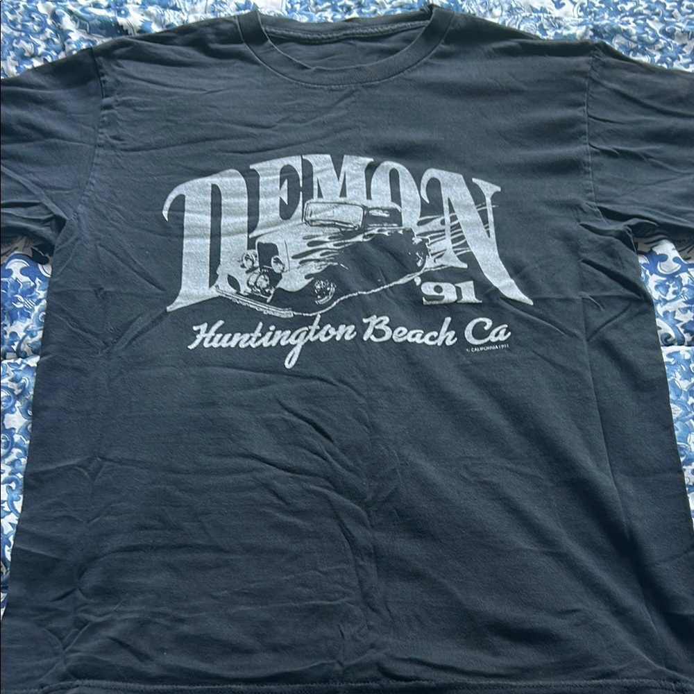 Brandy Melville Black Graphic Tee